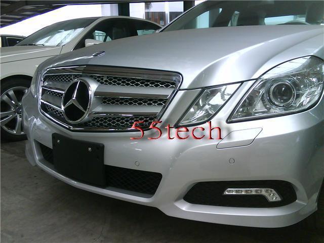 Mercedes Benz W212 E-Class Grille 2 Fin with LED Illuminated Star - 55tech Motors