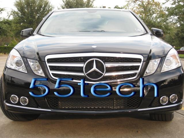 Mercedes Benz W212 E-Class Grille 2 Fin with LED Illuminated Star - 55tech Motors