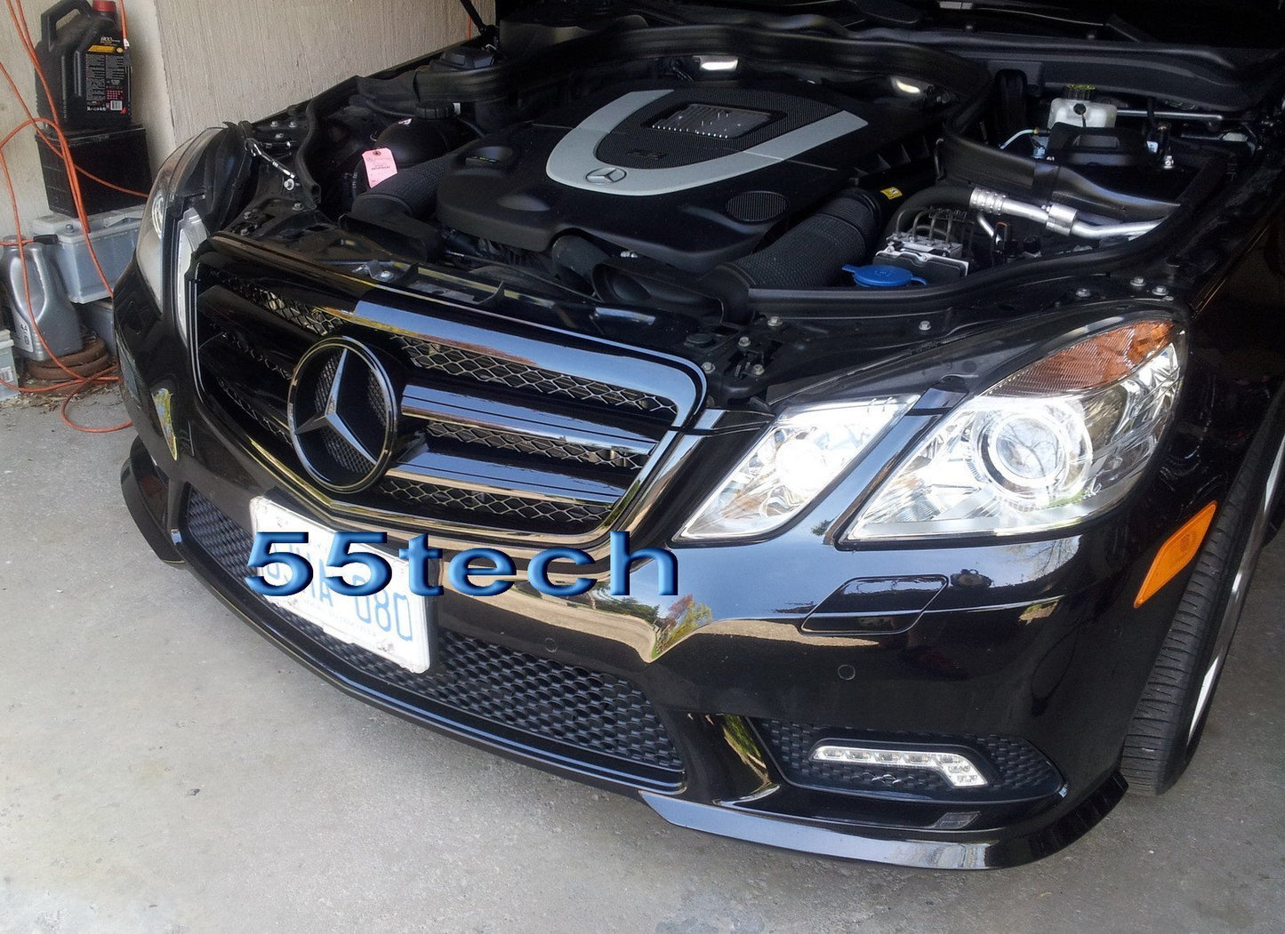 Mercedes Benz W212 E-Class Grille Glossy black grille - 55tech Motors