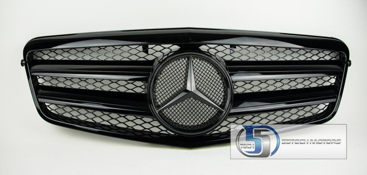 Mercedes Benz W212 E-Class Grille Glossy black grille - 55tech Motors