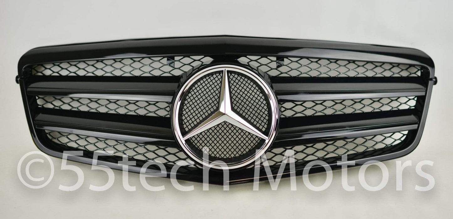 Mercedes Benz W212 E-Class Grille Glossy black grille - 55tech Motors