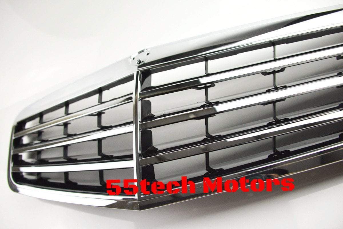 Mercedes Benz W212 E-Class OEM Style Matte Black / Chrome Grill - 55tech Motors