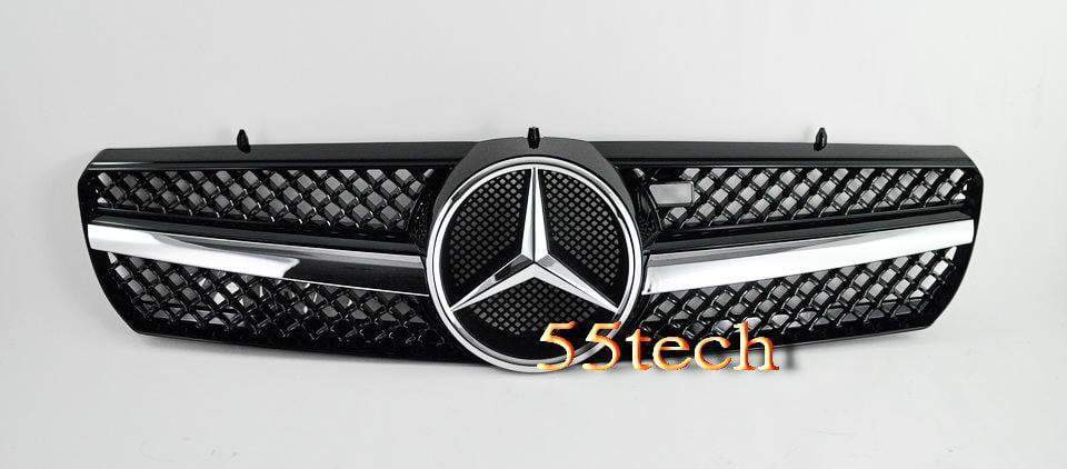 Mercedes Benz W215 2000~2006 CL Class 1 Fin Grille ( No Distronic) - 55tech Motors