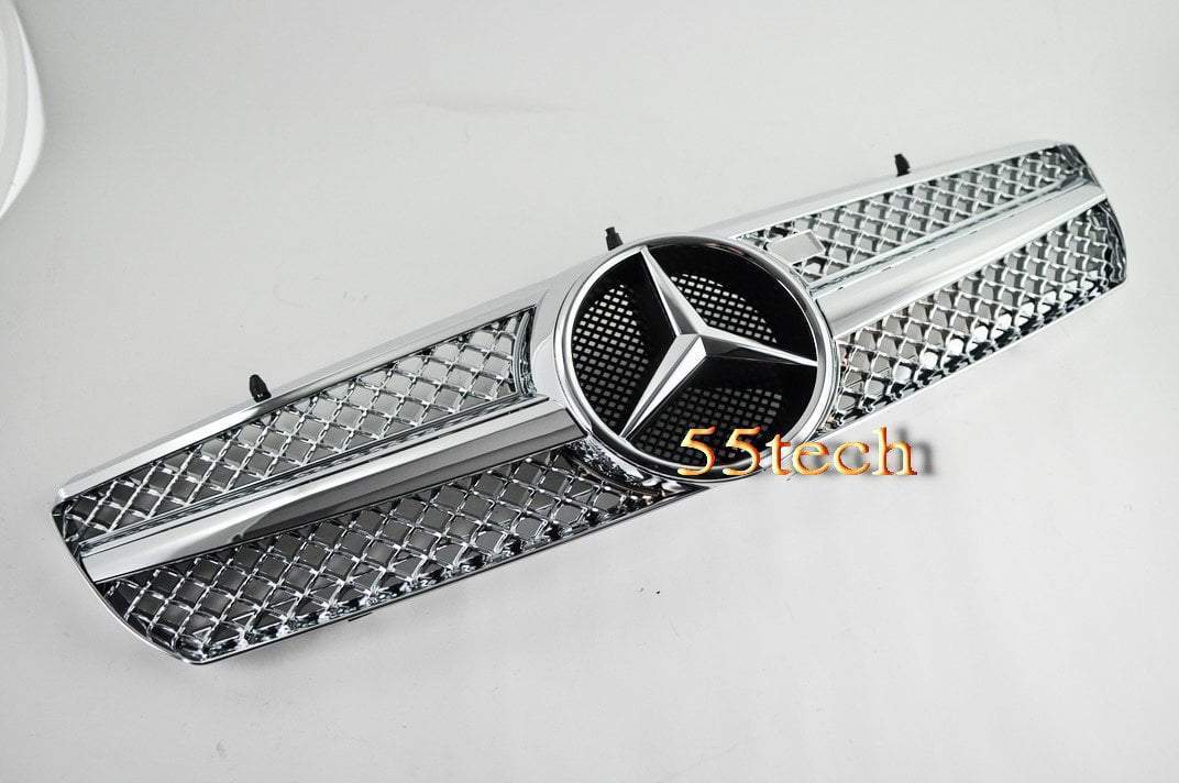 Mercedes Benz W215 2000~2006 CL Class 1 Fin Grille ( No Distronic) - 55tech Motors