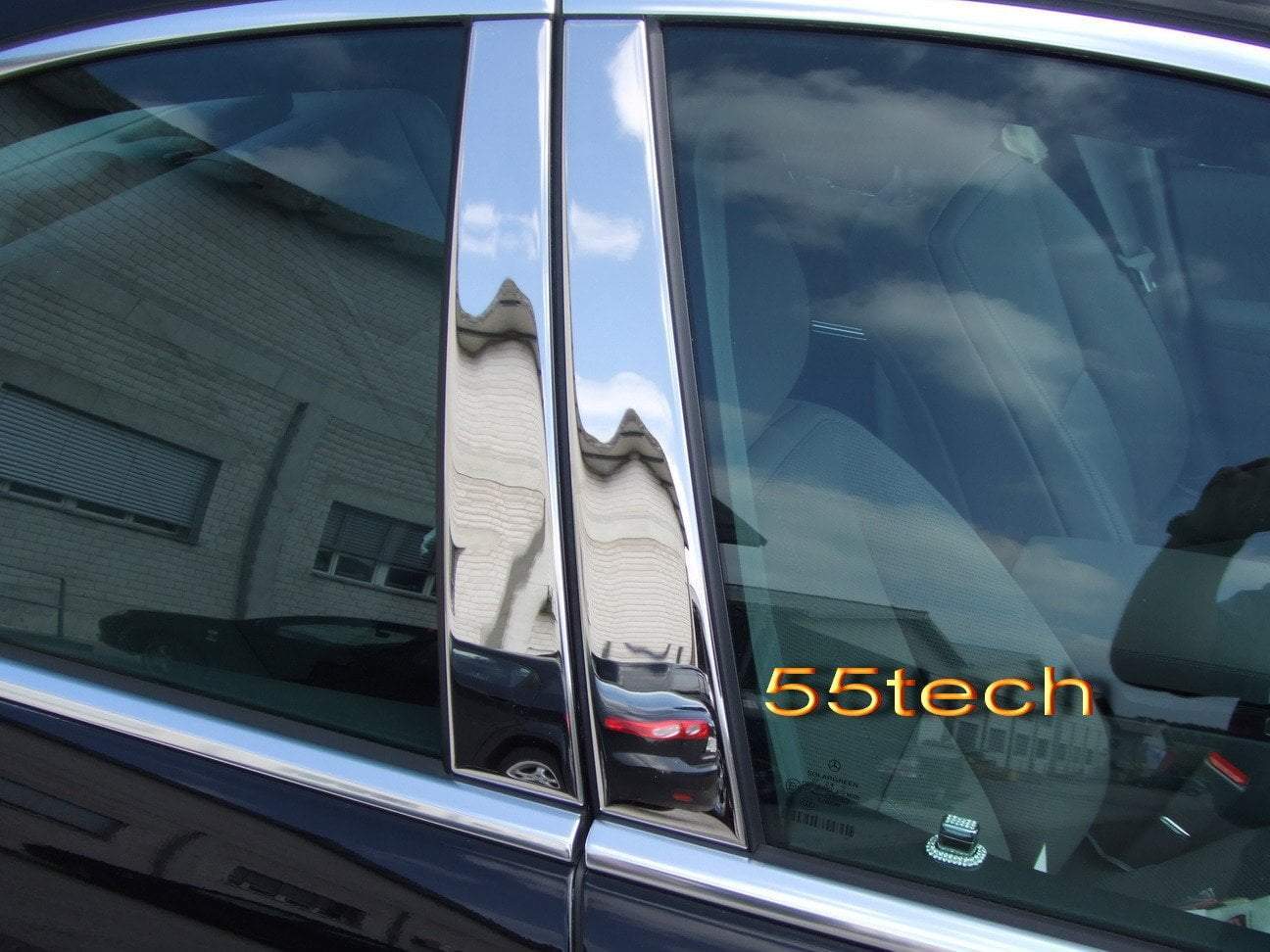 Mercedes Benz W221 2007~2012 S-Class Chrome Door Pillar - 55tech Motors