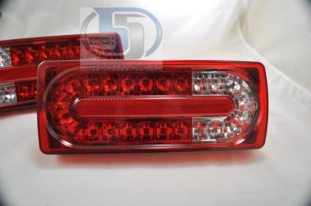 Mercedes Benz W463 G-Class 2010 Style LED Tail Lights covers ( LED) - 55tech Motors