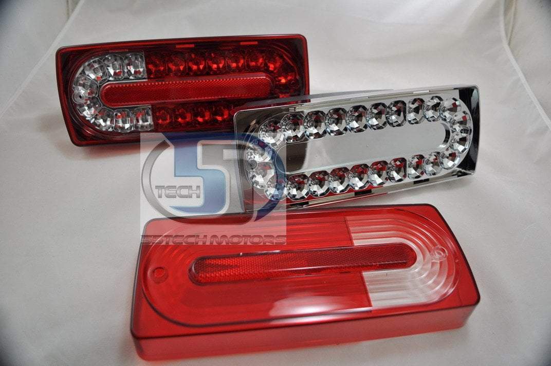 Mercedes Benz W463 G-Class 2010 Style LED Tail Lights covers ( LED) - 55tech Motors