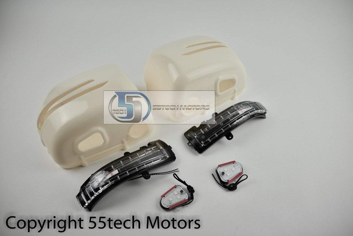 Mercedes Benz W463 Mirror Covers with NEW Arrow LED signal lights - 55tech Motors