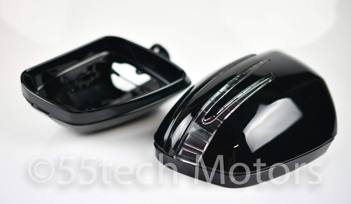 Mercedes W204 2008~2009 Carbon Fiber CF Mirror Covers /Black / Silver / White / Chrome - 55tech Motors