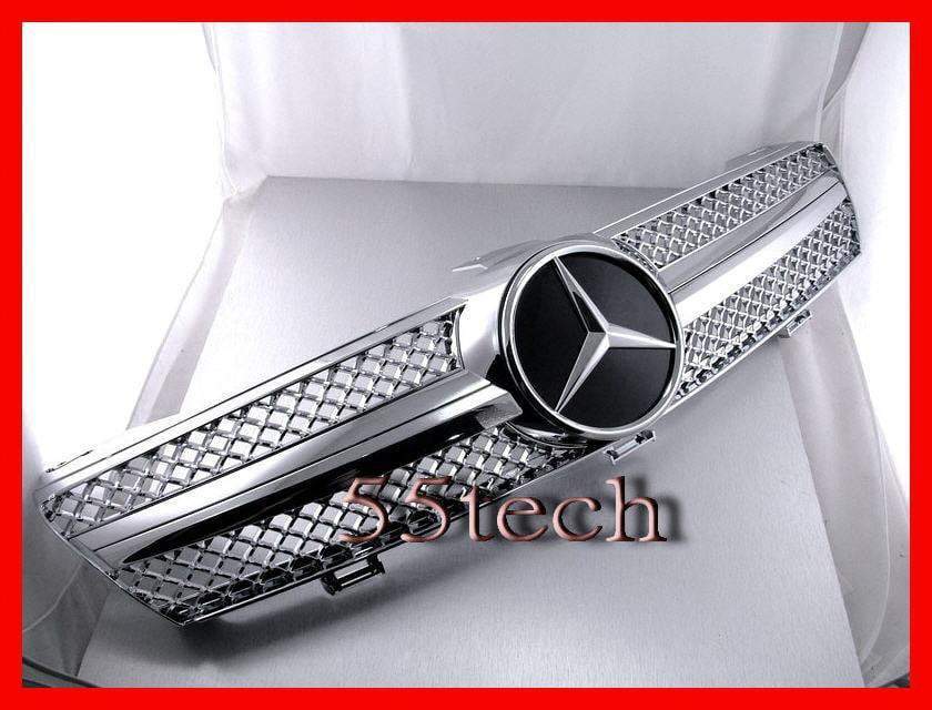 Mercedes W219 CLS 1 Fin Style Grill (Distronic) - 55tech Motors