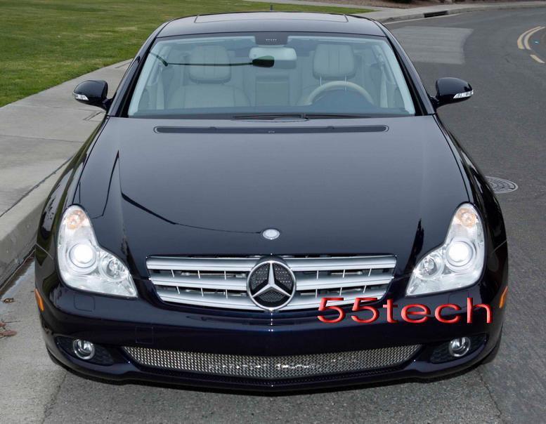 Mercedes W219 CLS 3 Fins Style Grill - 55tech Motors