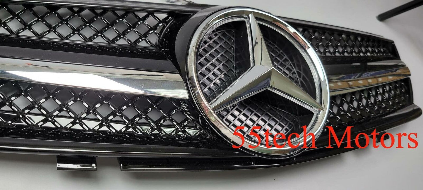 Mercedes Benz R230 2003~2006 SL-Class 1 Fin Grille ( Illuminated LED Star Emblem)