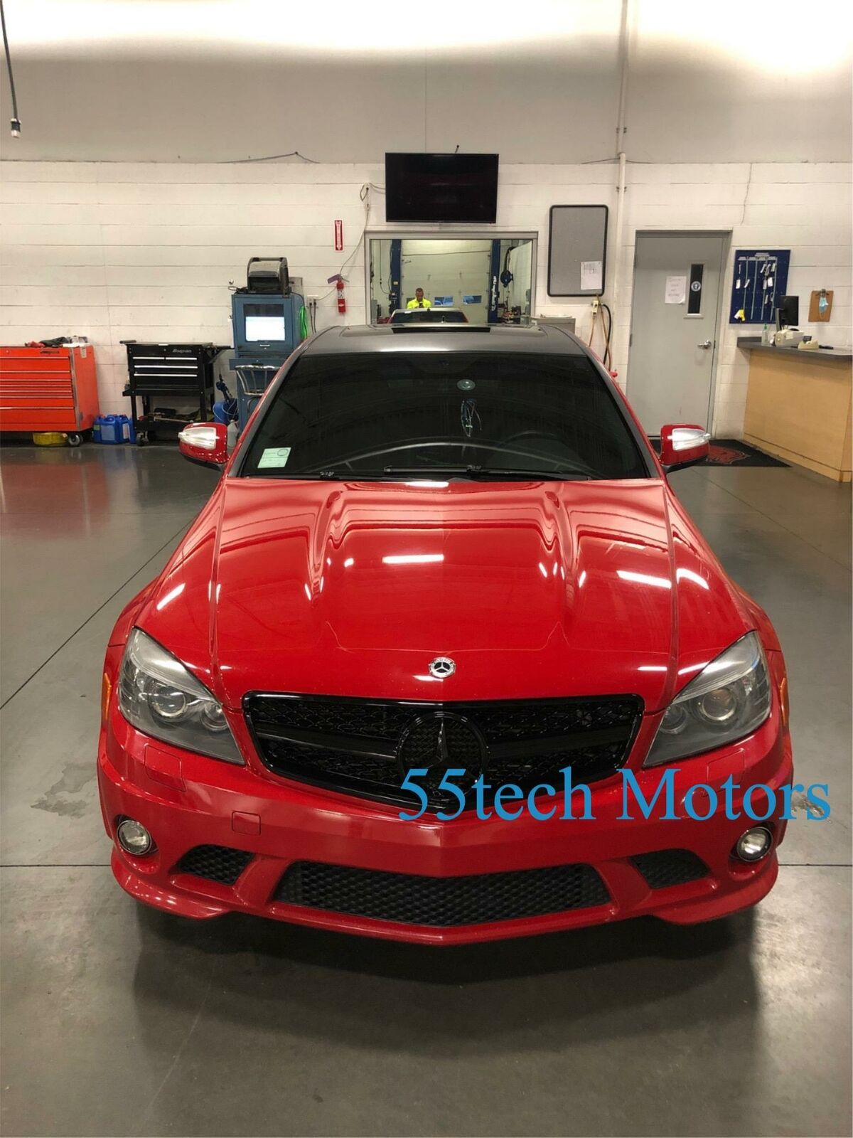 W204 C63 AMG Grille ILLUMINATED LED STAR 2008~2011 (C63 AMG ONLY) - 55tech Motors