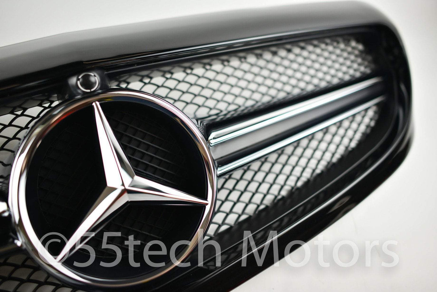 W205 2015 C class c250 c300 c400 Grille grill AMG 1 Fin Style - 55tech Motors