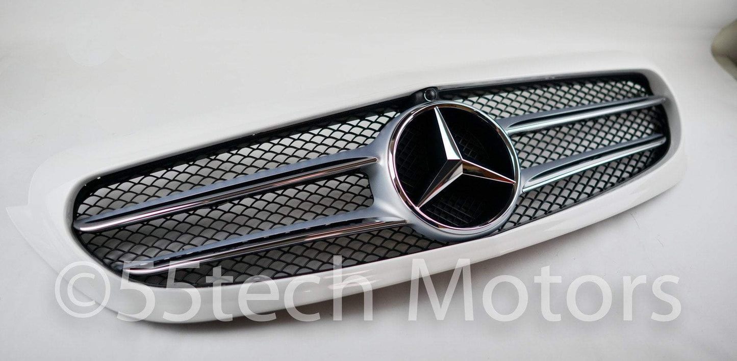 W205 Grille Avantgarde Black 2 Fins - 55tech Motors