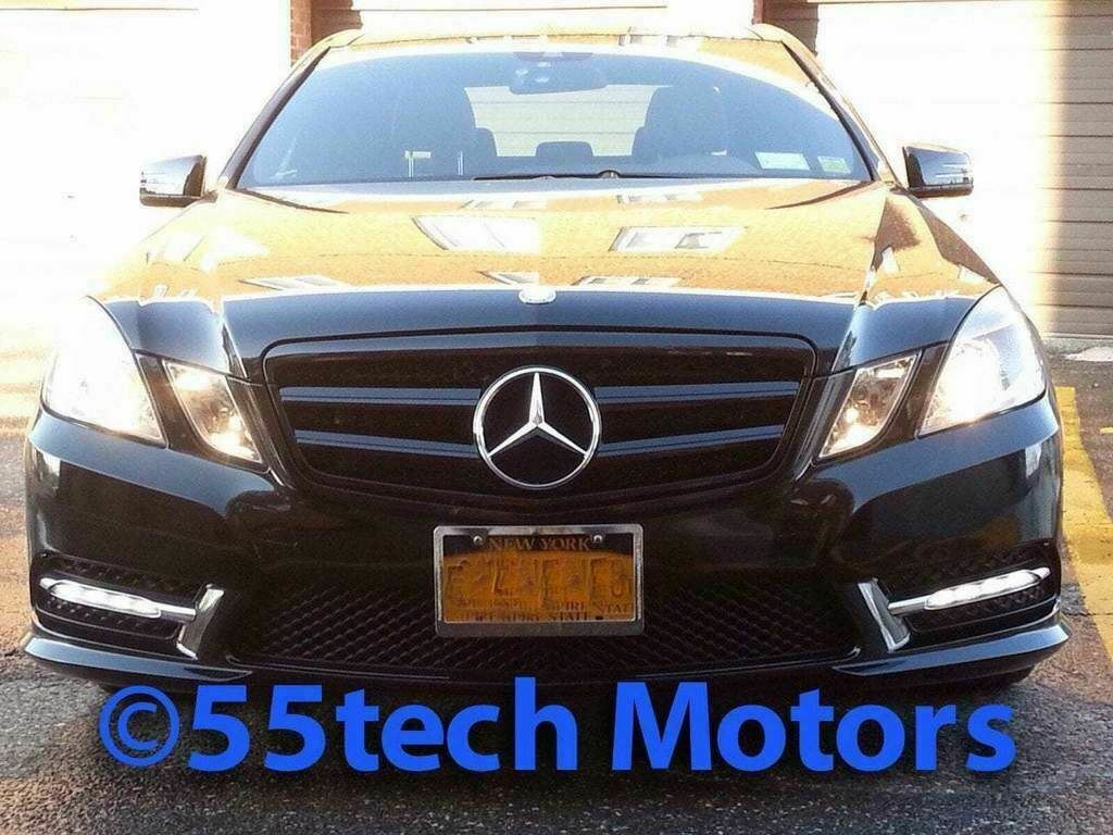 Mercedes Benz W212 E-Class Grille 2 Fin with LED Illuminated Star - 55tech Motors