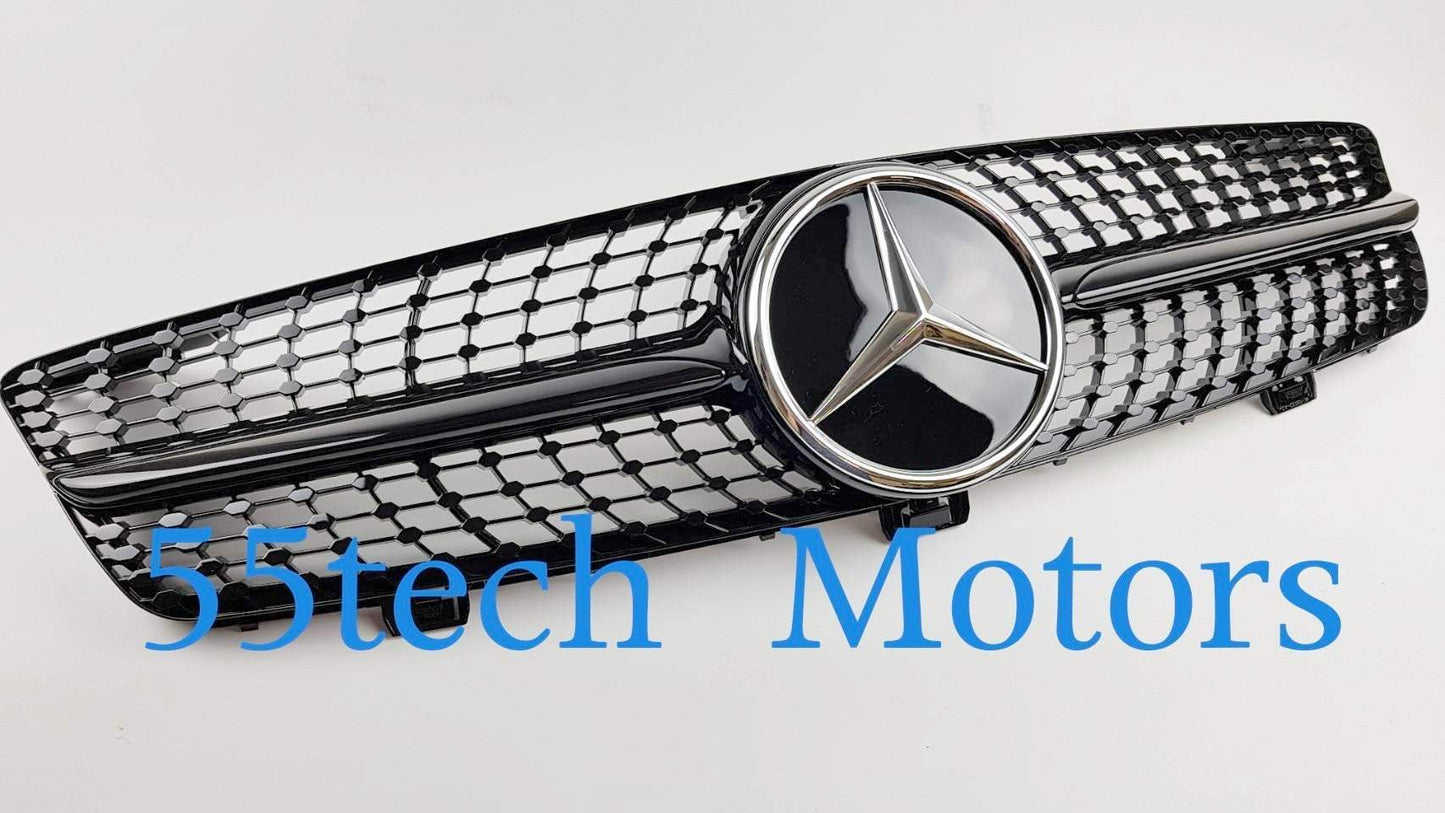 W219 CLS 2004~2008 Diamond Style Grille - 55tech Motors