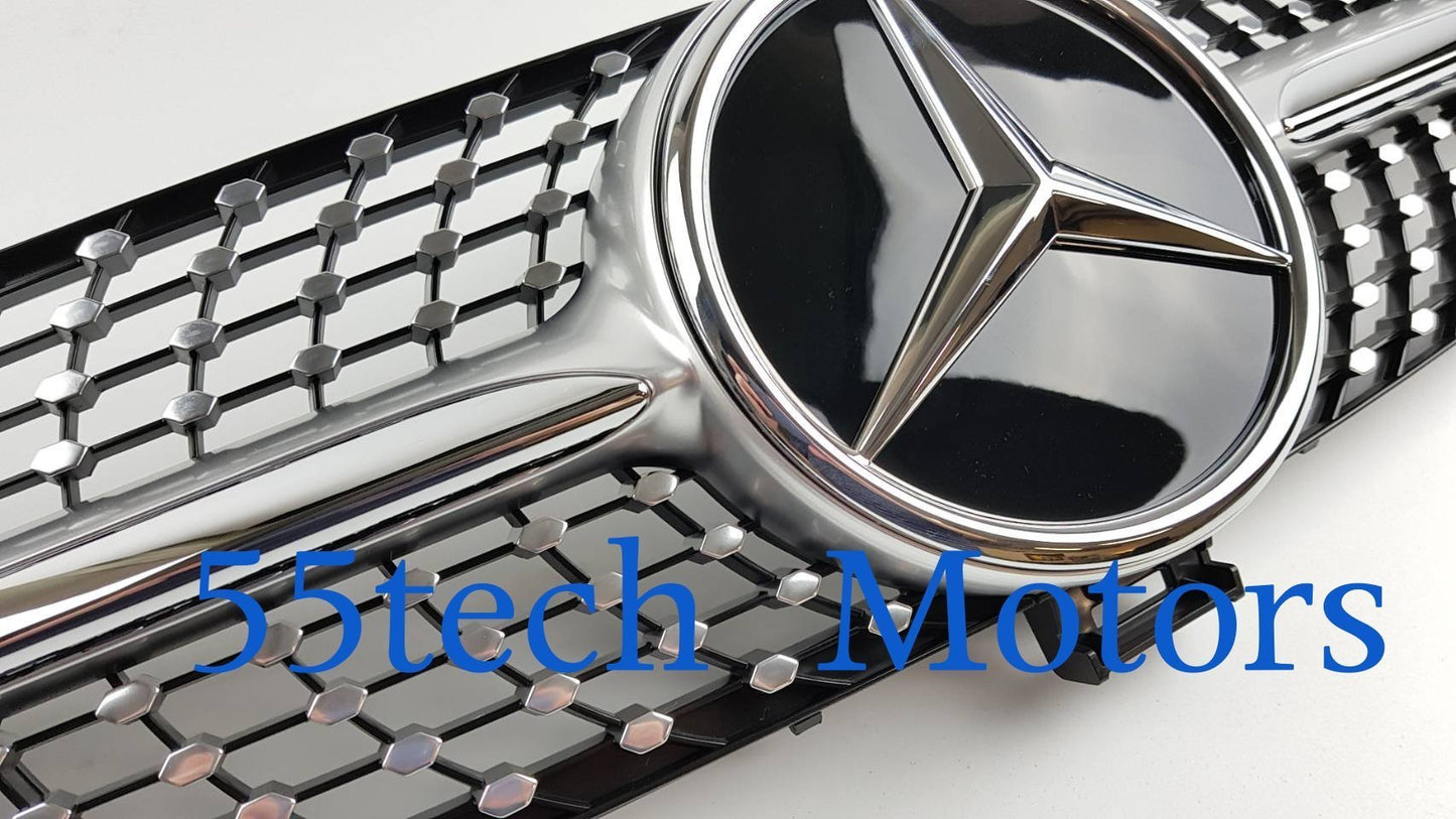 W219 CLS 2004~2008 Diamond Style Grille - 55tech Motors