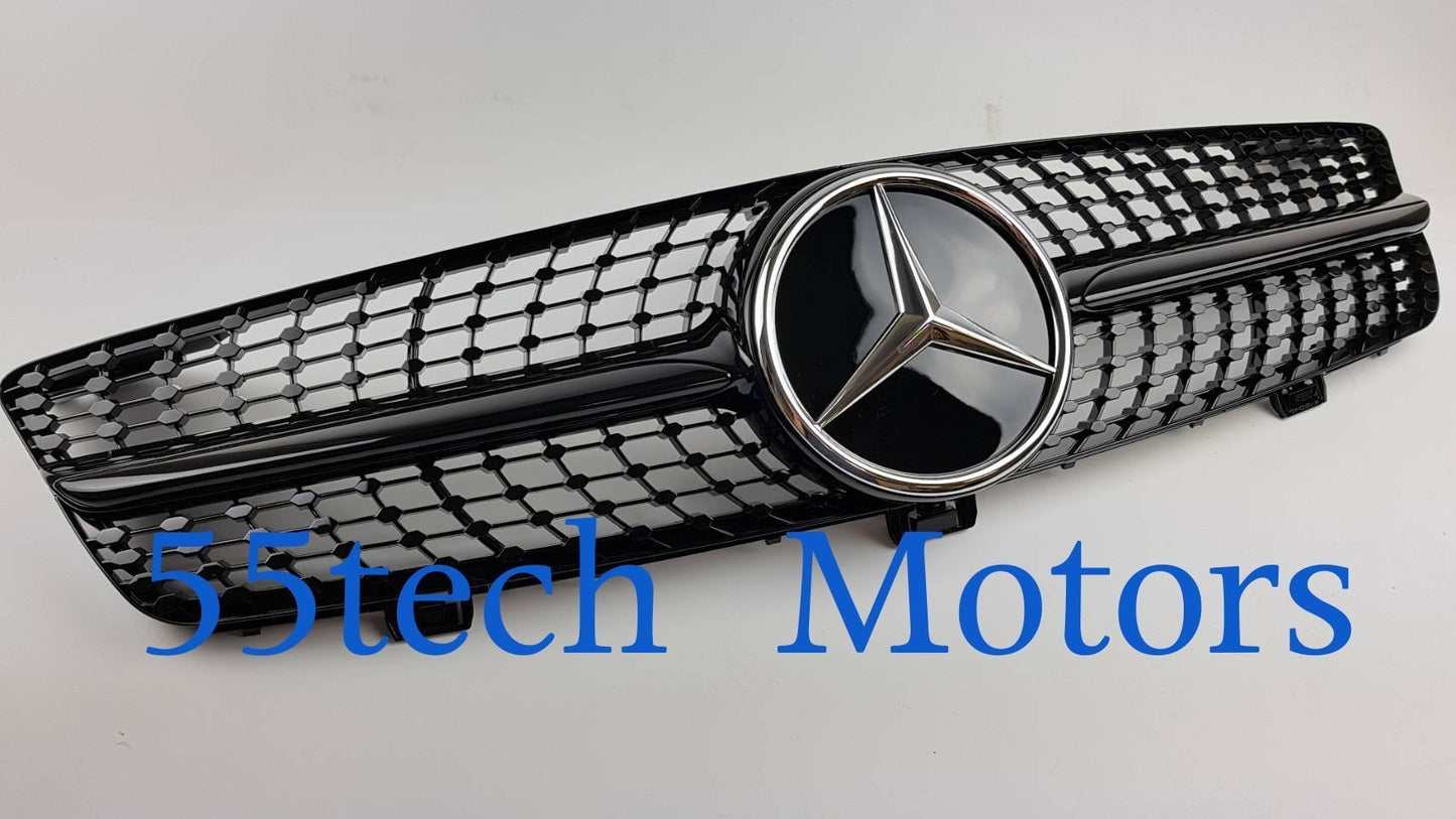 W219 CLS 2009~2010 Diamond Style Grille - 55tech Motors