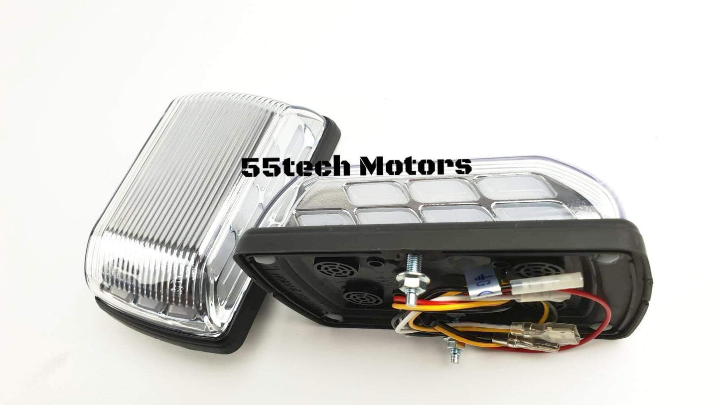 W463 Corner Signal lights Marquee Chrome or Black - 55tech Motors