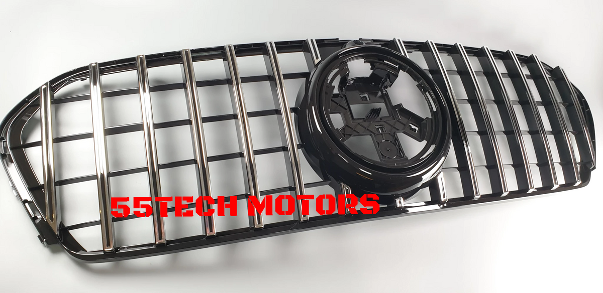 W167 GLE Grille Mercedes GLE450 GLE350 GLE500 GLE400 2019 2020 GT GTR Grill - 55tech Motors