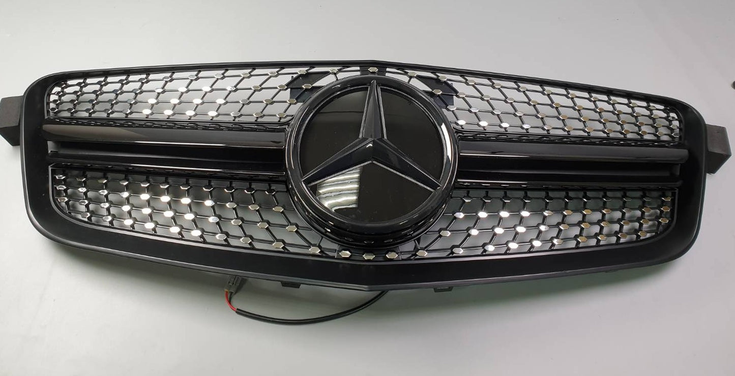 W212 Mercedes E Class E350 E550 Diamond Grill grille Illuminated LED Star emblem