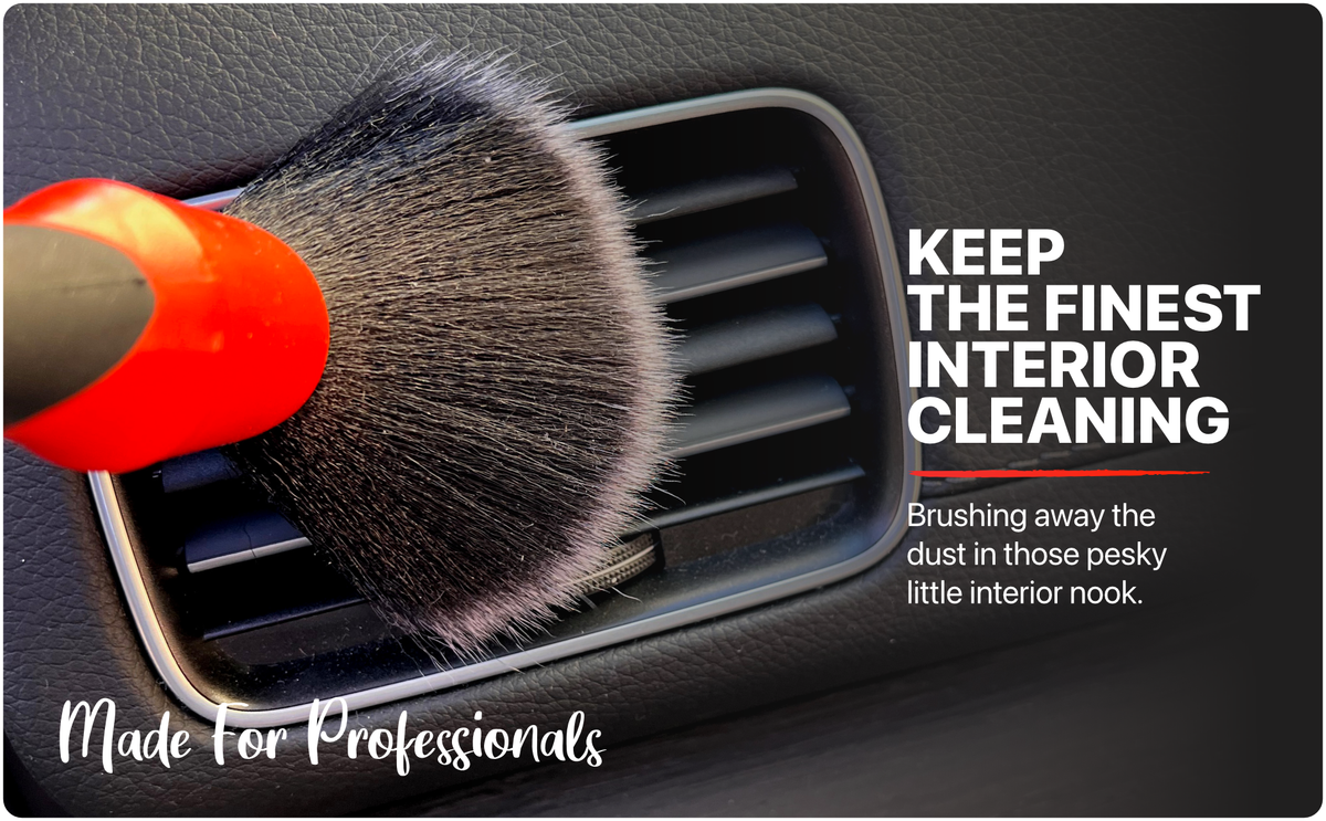 55tech Car Detailing Brush Set, 5-Pack Soft to Firm Brushes for Interior, Exterior, Dashboard, Wheels, Air Vents and Seats