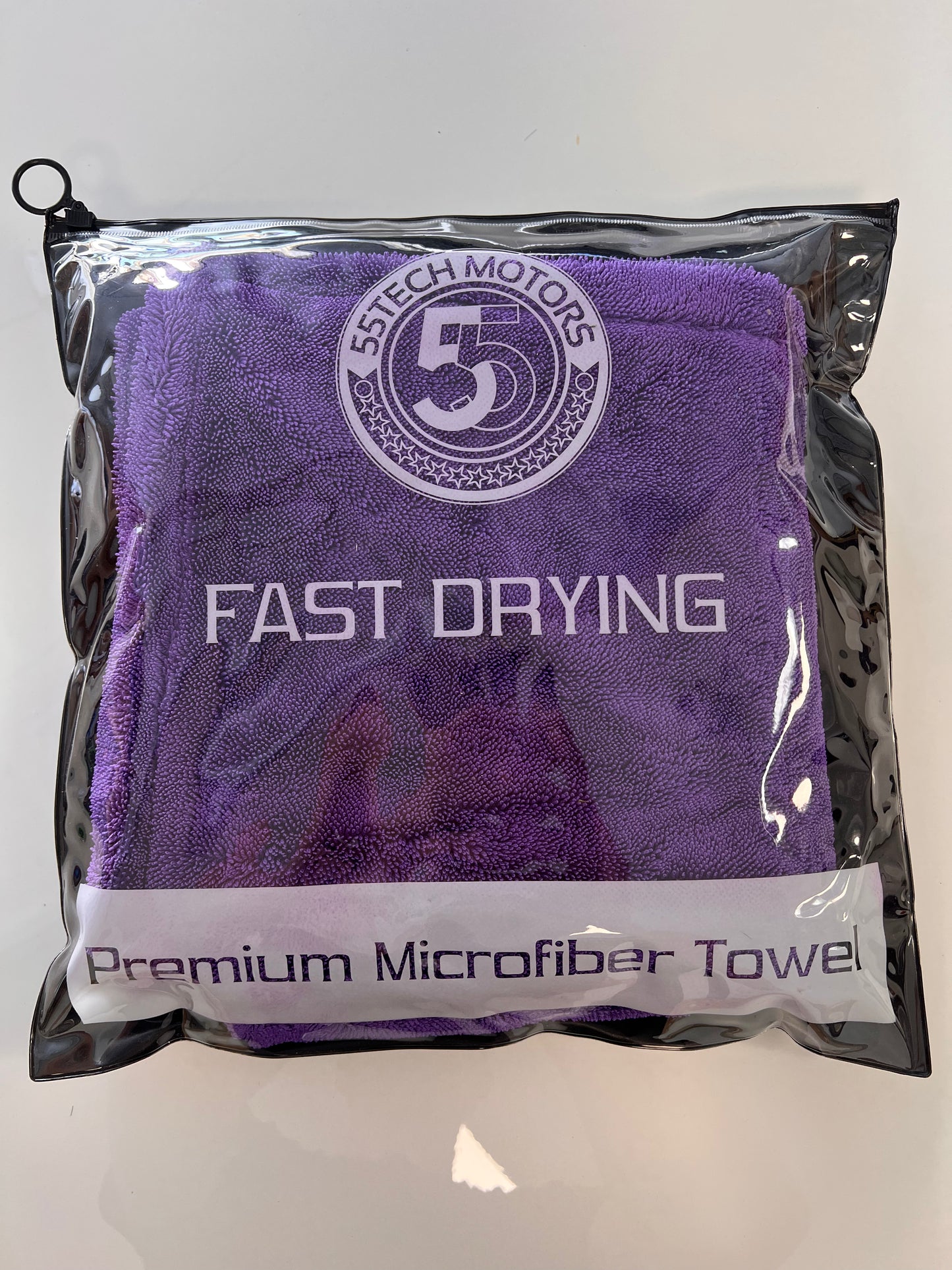55tech Fast-Drying Microfiber Car Wash Towel, Twist-Loop Pile, Superior Absorbency for Cars, Trucks, SUVs and Boats