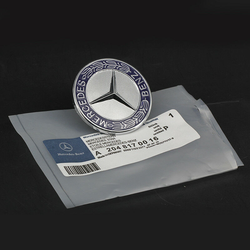 Mercedes Benz Flat Hood Emblem Badge - 55tech Motors