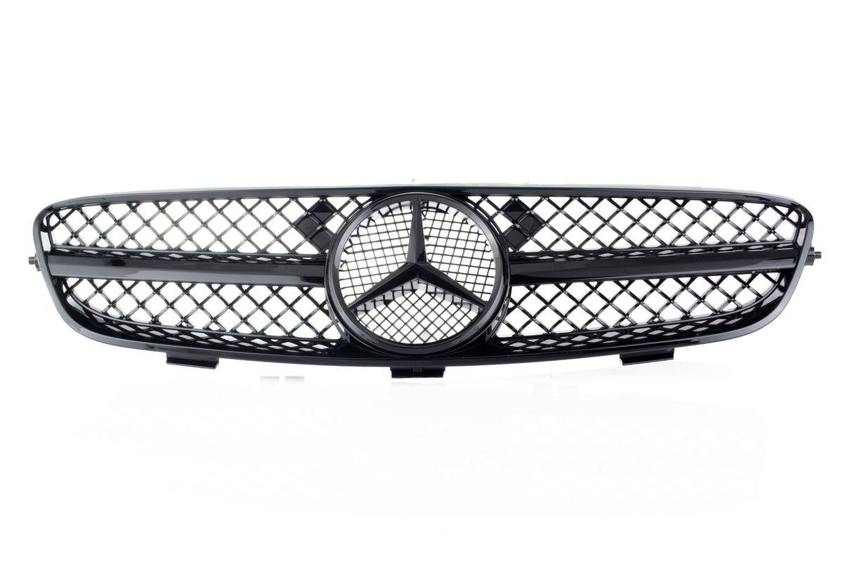 Mercedes Benz W209 CLK 2003~2009 1 Fin Grille - 55tech Motors