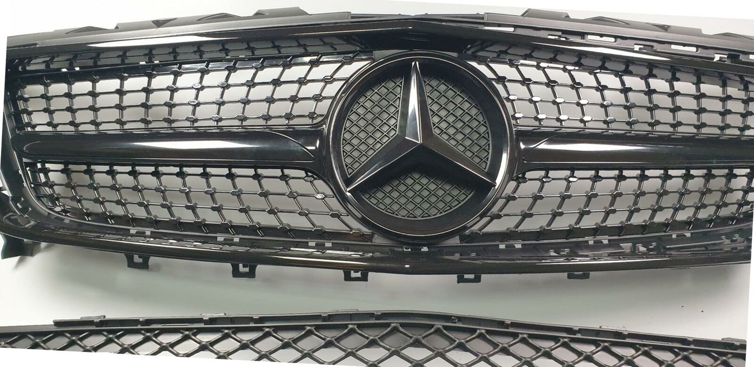 FRONT BUMPER CHROME GRILLE FOR CLS CLASS 2012 2013 2014 C218 W218