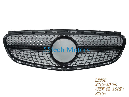 W212 1 FIN DIAMOND GRILLE FOR E550 E350 2014 2015 - 55tech Motors