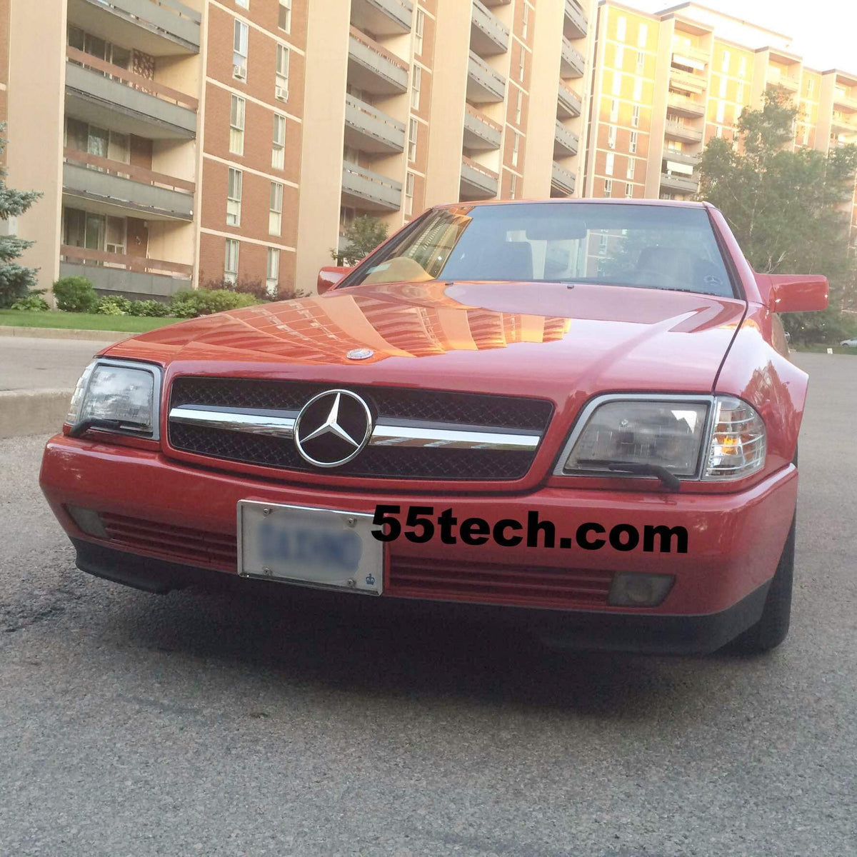 Mercedes Benz R129 1990~2002 SL-Class 1 Fins Style Grille - 55tech Motors