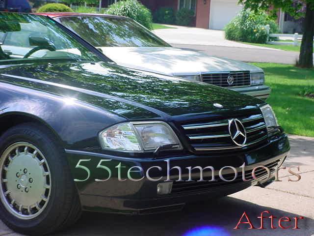 Mercedes Benz R129 1990~2002 SL-Class 3 Fins Style Grille - 55tech Motors