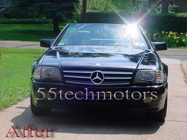 Mercedes Benz R129 1990~2002 SL-Class 3 Fins Style Grille - 55tech Motors