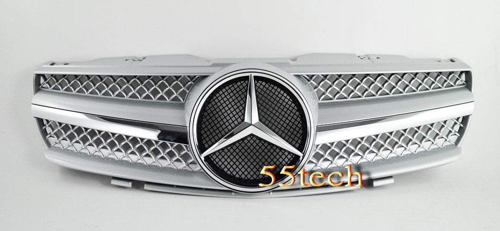 Mercedes Benz R230 2003~2006 SL-Class 1 Fin Grille - 55tech Motors