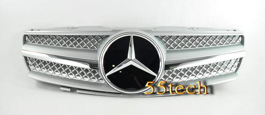 Mercedes Benz R230 2003~2006 SL-Class 1 Fin Grille - 55tech Motors