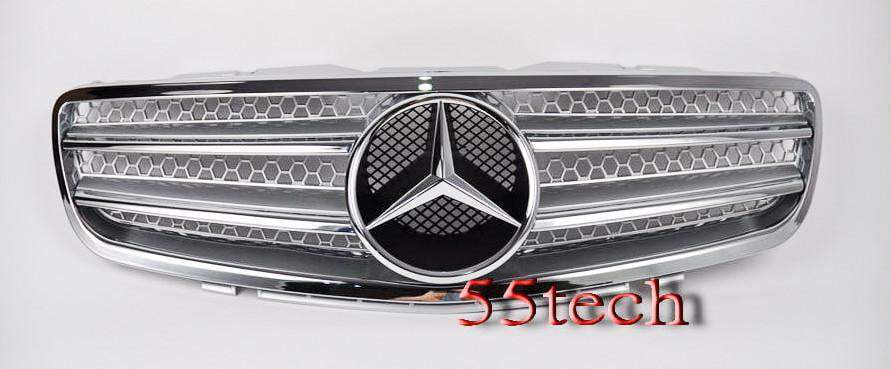 Mercedes Benz R230 2003~2006 SL-Class Grill with Frame - 55tech Motors