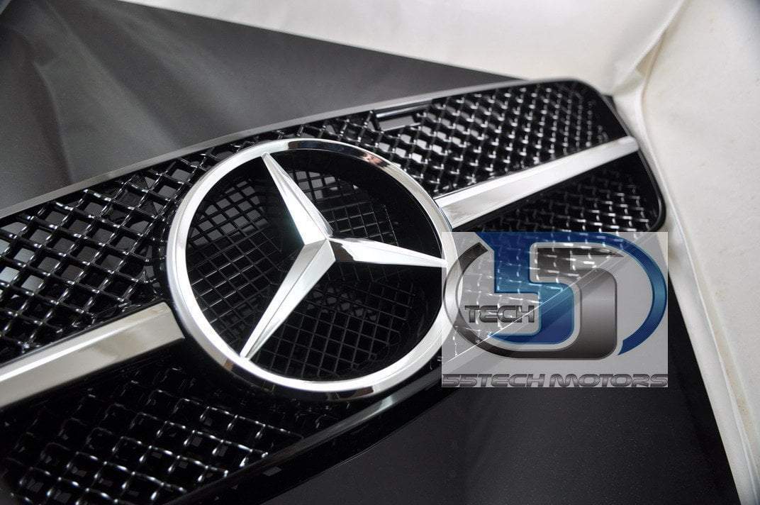 Mercedes Benz W203 2001~2007 C-Class 1 FIN SLS Style Grille C230 C240 C280 C32 - 55tech Motors