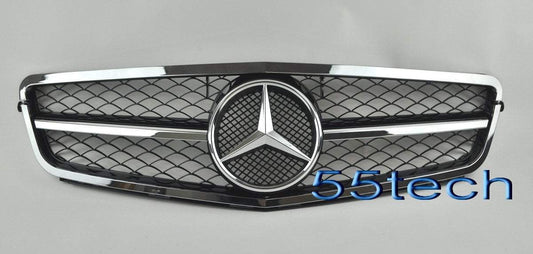 Mercedes Benz W204 2008~2011 C-Class 2012-C63 AMG Style Grille-NEW TYPE - 55tech Motors