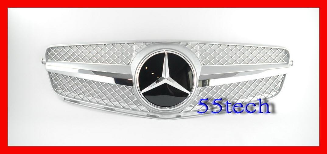 Mercedes Benz W204 2008~2011 SLS 1 Fin Style Grille - 55tech Motors