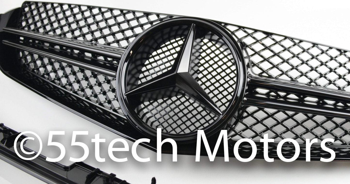 Mercedes-benz W207 2 door coupe Single Fin Grill (AMG Type) - 55tech Motors