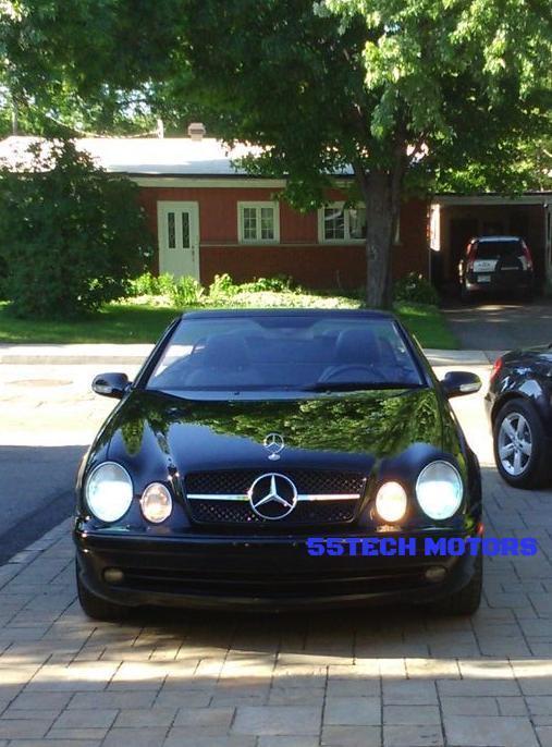 Mercedes Benz W208 CLK 1997~2002 1 Fins Sports Style Grille - 55tech Motors