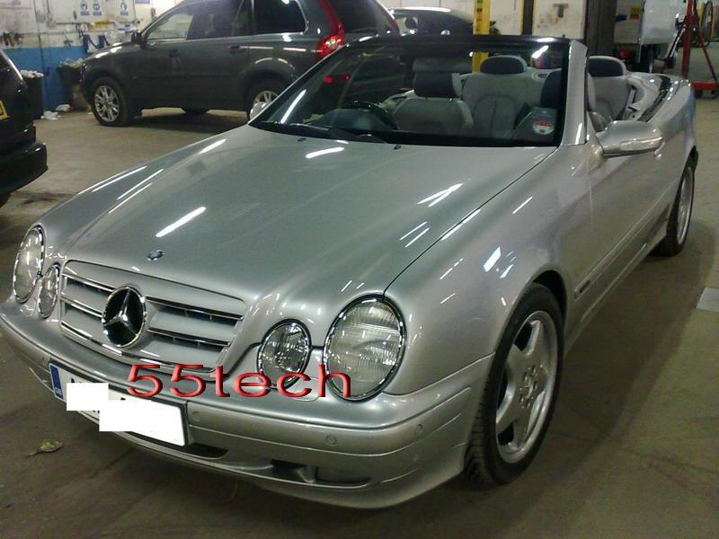 Mercedes Benz W208 CLK 1997~2002 3 Fins Style Grille - 55tech Motors