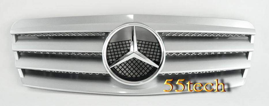 Mercedes Benz W208 CLK 1997~2002 4 Fins Sports Style Grille - 55tech Motors