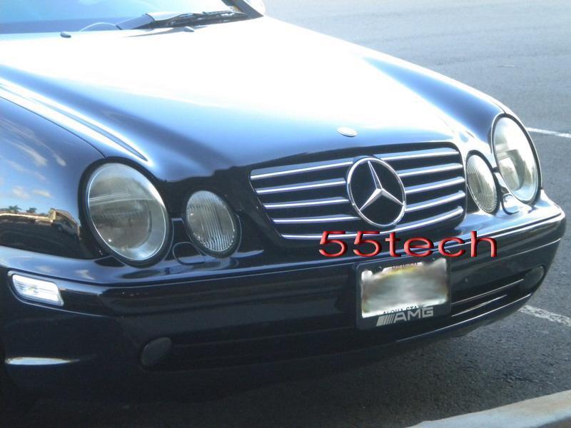Mercedes Benz W208 CLK 1997~2002 5 Fins Style Grille - 55tech Motors