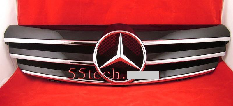 Mercedes Benz W209 CLK 2003~2009 3 Fin Grille - 55tech Motors