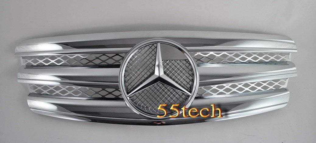 Mercedes Benz W211 2003~2006 E-Class 3 Fins Style Grille - 55tech Motors