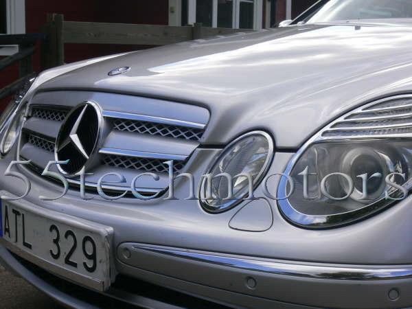 Mercedes Benz W211 2003~2006 E-Class 3 Fins Style Grille - 55tech Motors