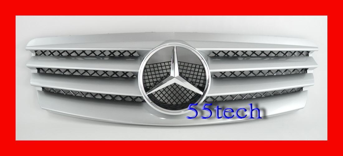 Mercedes Benz W211 2003~2006 E-Class 4 Fins Style Grille - 55tech Motors